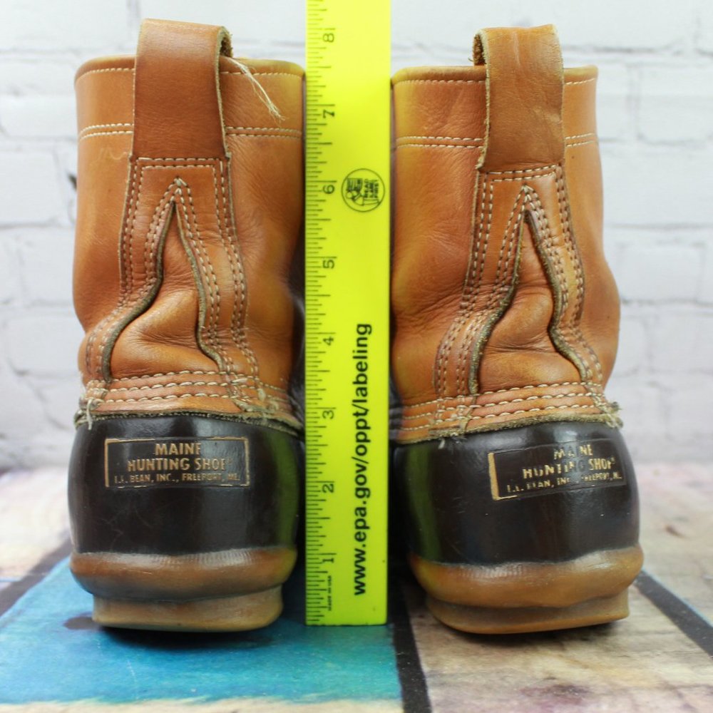 Vtg LL BEAN Maine Hunting Shoe Duck Boots Size 7 M - Picture 7 of 9